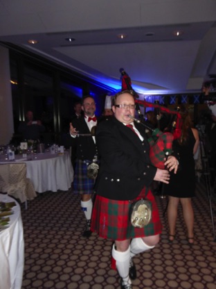 Piping in the haggis (or haggis, as we have 2!)