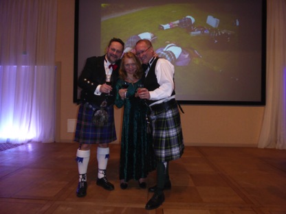 Vasek, Jana and Gordon close our 13th Burns Night…  We plan to write off Sunday!