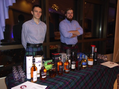 Martin & colleague from Whiskeria ready to tempt us with some delectable malts Martin & colleague from Whiskeria ready to tempt us with some delectable malts