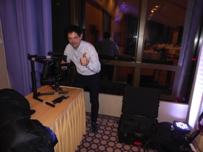 Our videographer Marco prepares for battle Our videographer Marco prepares for battle